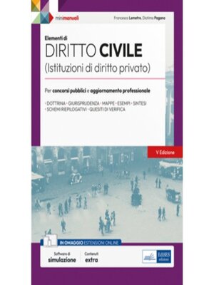 cover image of [EBOOK] Elementi di Diritto civile